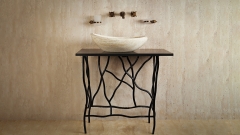 Кованая подставка под раковину Alfreda из кованой стали Black Steel 185500221_8