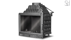 Топка для камина дровяная Kawmet W1 Gray из чугуна _1