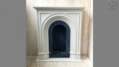 Декоративный портал бежевого цвета для облицовки камина Drina из архитектурного бетона White C4 291337001_3