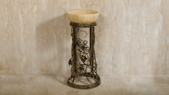 Кованая подставка под раковину Collen из кованой стали Black Gold patina 187503921_1