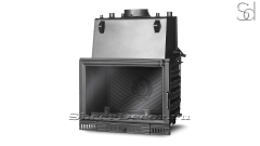 Каминная топка на дровах  Kawmet W1 CO Gray из чугуна_1