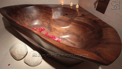 Дизайнерская ванна Balena из ореха Noce Rossa 373391151 треугольной формы_1