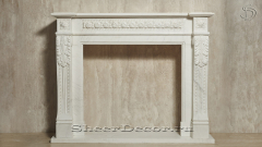Мраморный портал белого цвета для отделки камина Paula M5 из натурального камня Bianco Extra 598111905_4
