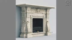 Мраморный портал белого цвета для отделки камина Rakna из натурального камня Bianco Extra 612111901_2