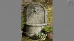 Гранитный питьевой фонтанчик серого цвета Clarus Maschera из камня сорта Marengo 089017452_1