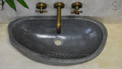 Раковина для ванной комнаты Piedra M19 из речного камня  Gris ИНДОНЕЗИЯ 0050451119_1