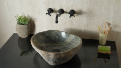 Раковина для ванной Piedra M590 из речного камня  Verde ИНДОНЕЗИЯ 00503011590_2