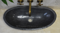 Раковина для ванной комнаты Piedra M20 из речного камня  Gris ИНДОНЕЗИЯ 0050451120_1