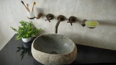 Мойка в ванную Piedra M295 из речного камня  Blanca ИНДОНЕЗИЯ 00508411295_2