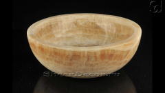 Каменная курна круглой формы Bowl Qurna из желтого оникса Honey Onyx ИНДИЯ 637016123_1