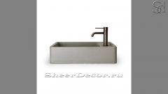 Накладная раковина Bano M3 из серого бетона Concrete Grey РОССИЯ 510342113 для ванной комнаты_1