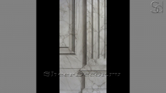 Мраморная пилястра Silis Tondo из камня Bianco Carrara в сборе _1
