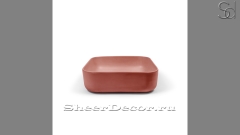 Красная раковина Olivia из архитектурного архитектурного Concrete Red РОССИЯ 117763111 для ванной комнаты_1