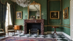 Мраморный портал для отделки камина Aeron из натурального камня Rosso Levanto 204053401_2 Каменный портал красного цвета для облицовки камина Aeron из мрамора Rosso Levanto 204053401_2