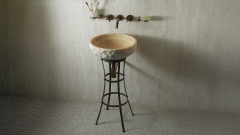 Кованая подставка под раковину Claire из кованой стали Black Gold patina 147503221_1