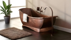 Бронзовая ванна овальной формы Grado Escada из бронзового металлов Bronze матовая_1