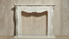 Мраморный портал белого цвета для отделки камина Lurd M3 из натурального камня Bianco Extra 503111903_3