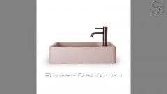 Накладная раковина Bano M3 из розового бетона Concrete Coral РОССИЯ 510821113 для ванной комнаты_1