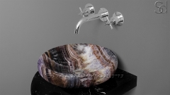 Накладная раковина чаша для ванной Ronda из флюорита Amethyst_1