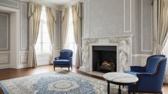 Каменный портал для облицовки камина Hepri из мрамора Bianco Extra 343111902_1 Мраморный портал белого цвета для отделки камина Hepri M2 из натурального камня Bianco Extra 343111902_1