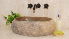 Раковина для ванной Piedra M611 из речного камня  Gris ИНДОНЕЗИЯ 00504511611_1