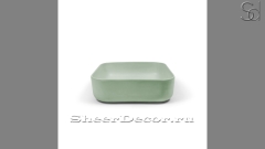 Зеленая раковина Olivia из архитектурного архитектурного Concrete Menthol РОССИЯ 117810111 для ванной комнаты_1