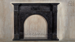 Мраморный портал коричневого цвета для отделки камина Frid M2 из натурального камня Evenos Brown 309765902_1
