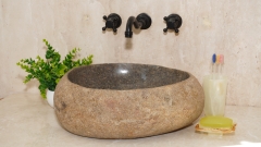 Мойка в ванную Piedra M614 из речного камня  Gris ИНДОНЕЗИЯ 00504511614_1