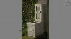 Гранитный питьевой фонтанчик серого цвета Terence Cube из камня сорта Marengo 091017453_1