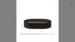 Черная раковина Margo из архитектурного бетона Concrete Black РОССИЯ 100400111 для ванной комнаты_1