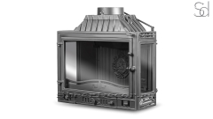 Каминная топка на дровах  Kawmet W4 Dual Gray из чугуна_2