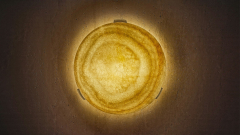 Каменный настенный светильник бра Frisbee 409 WSL из оникса белый White Honey_1