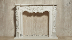Мраморный портал белого цвета для отделки камина Lurd M20 из натурального камня Bianco Extra 5031119020_4