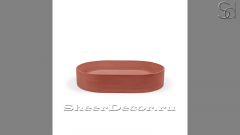 Накладная раковина Margo M26 из красного бетона Concrete Red РОССИЯ 1007631126 для ванной комнаты_1