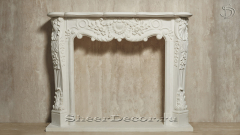Мраморный портал белого цвета для отделки камина Lurd M10 из натурального камня Bianco Extra 5031119010_5