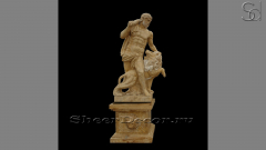 Каменная скульптура Atlet Leon из бежевого мрамора Kanfanar_1