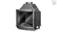 Каминная топка на дровах  Kawmet W10 Gray из чугуна_1
