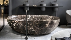Каменная ванна Bowl из коричневого мрамора Emperador Dark 637042051_1