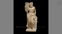 Мраморная скульптура Atlet Viola из камня Egypt Ivory_1