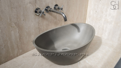 Раковина Levata M2 из искусственного кориана Grigio ИСПАНИЯ 485532012 для ванной комнаты_1