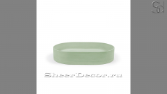 Зеленая раковина Margo из архитектурного бетона Concrete Menthol РОССИЯ 100810111 для ванной комнаты_1