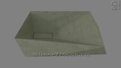 Зеленая раковина Kira из архитектурного архитектурного Concrete Green РОССИЯ 020762911 для ванной комнаты_1