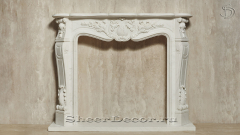 Каменный портал белого цвета для облицовки камина Lurd M13 из мрамора Bianco Extra 5031119013_4