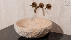 Мраморная раковина Sfera из бежевого камня Jura Beige ТУРЦИЯ 001062311 для ванной комнаты_1