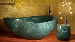 Каменная ванна Debora из зеленого мрамора Dark Green 062013151_1