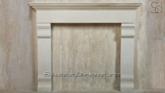 Декоративный портал бежевого цвета для облицовки камина Faina из камня известняка Simena 136172001_1