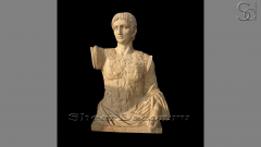 Скульптура Torso из травертина Classico Romano бежевого цвета_1