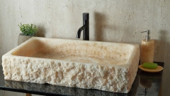 Каменная мойка Biruta M2 из желтого оникса Honey Onyx ИНДИЯ 045016332 для кухни_1