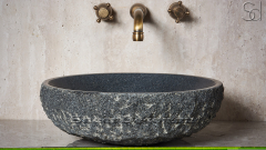 Гранитная раковина Sfera из черного камня Grey Pearl КИТАЙ 001169311 для ванной комнаты_2