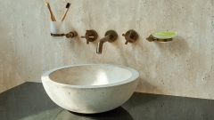 Накладная раковина Bowl из серого бетона Grey C2 РОССИЯ 637764011 для ванной комнаты_1